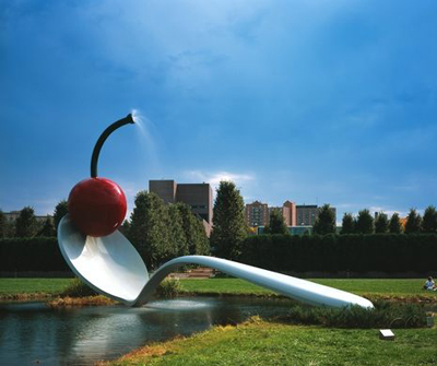 Cherry and Spoon bridge sculpture